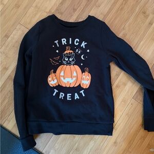 Halloween Cat Pumpkin Sweatshirt